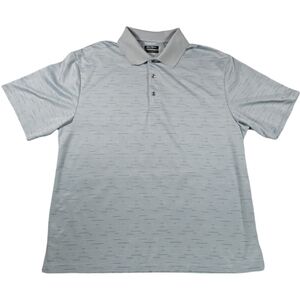 Ben Hogan Performance Men 2XL Golf Polo Shirt Short Sleeve Blue Gray EUC Classic